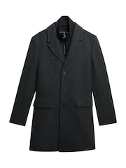 Superdry Grey Tailored 2-In-1 Town Coat - Image 6 of 7