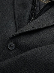 Superdry Grey Tailored 2-In-1 Town Coat - Image 7 of 7