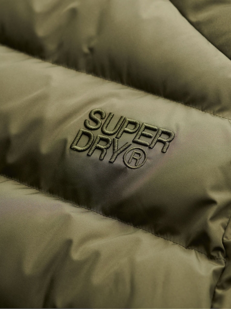Superdry Green Sports Puffer Jacket - Image 7 of 7 Superdry Green Sports Puffer Jacket - Image 7 of 7