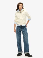 Superdry Cream Essential Logo Zip Hoodie - Image 2 of 5