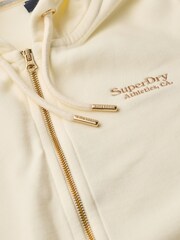 Superdry Cream Essential Logo Zip Hoodie - Image 5 of 5