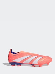 adidas Coral/White Adult Predator League Laceless Firm/Multi Ground Boots - Image 1 of 10