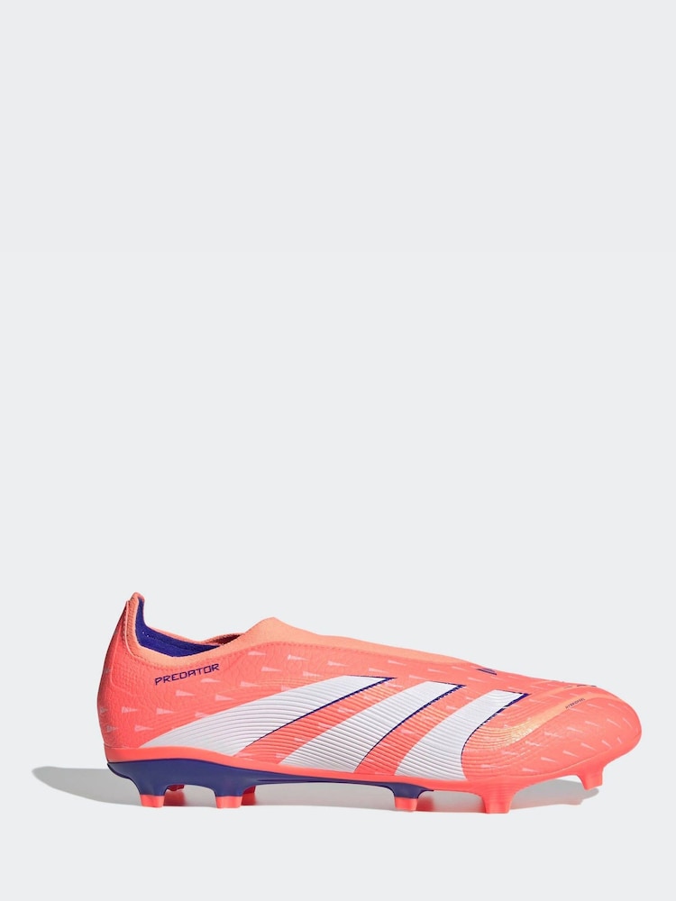 adidas Coral/White Adult Predator League Laceless Firm/Multi Ground Boots - Image 1 of 10