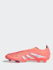 adidas Coral/White Adult Predator League Laceless Firm/Multi Ground Boots - Image 3 of 10