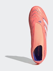 adidas Coral/White Adult Predator League Laceless Firm/Multi Ground Boots - Image 7 of 10