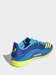 adidas Blue/Yellow Adult F50 Messi League Turf Boots - Image 16 of 19