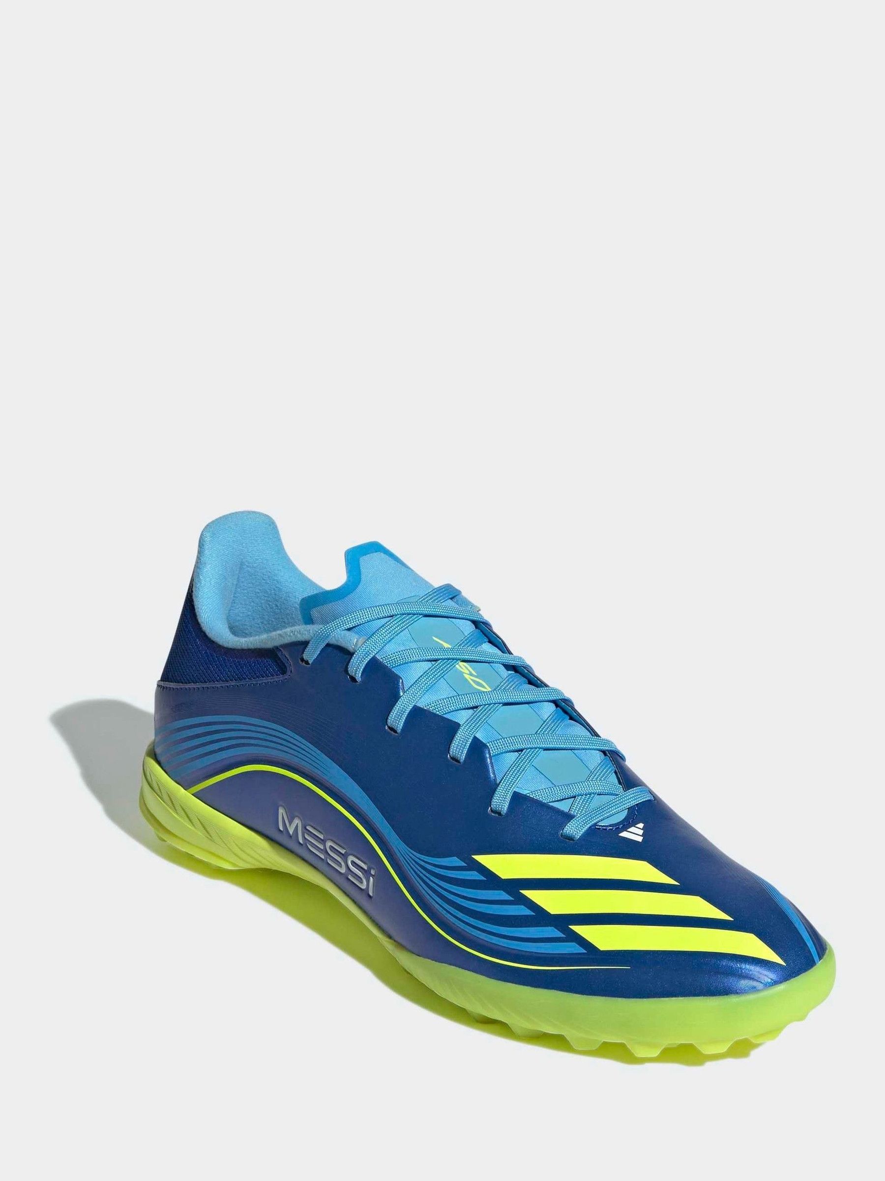 Messi F50 サッカーシューズ Buy adidas Blue/Yellow Adult F50 Messi League Turf Boots from Next USA