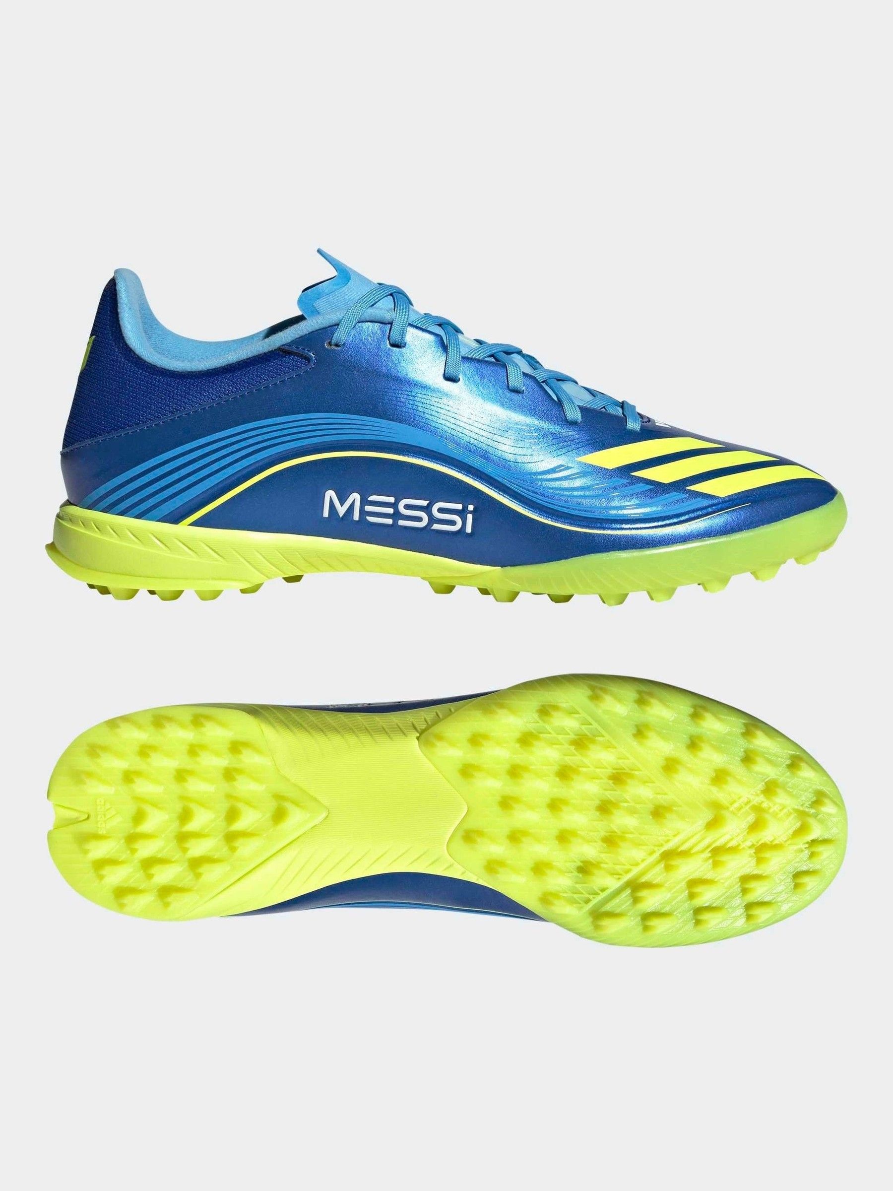 Buy adidas Blue/Yellow Adult F50 Messi League Turf Boots from Next USA