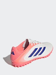 adidas White/Blue Adult Copa Pure 3 Club Turf Boots - Image 2 of 9