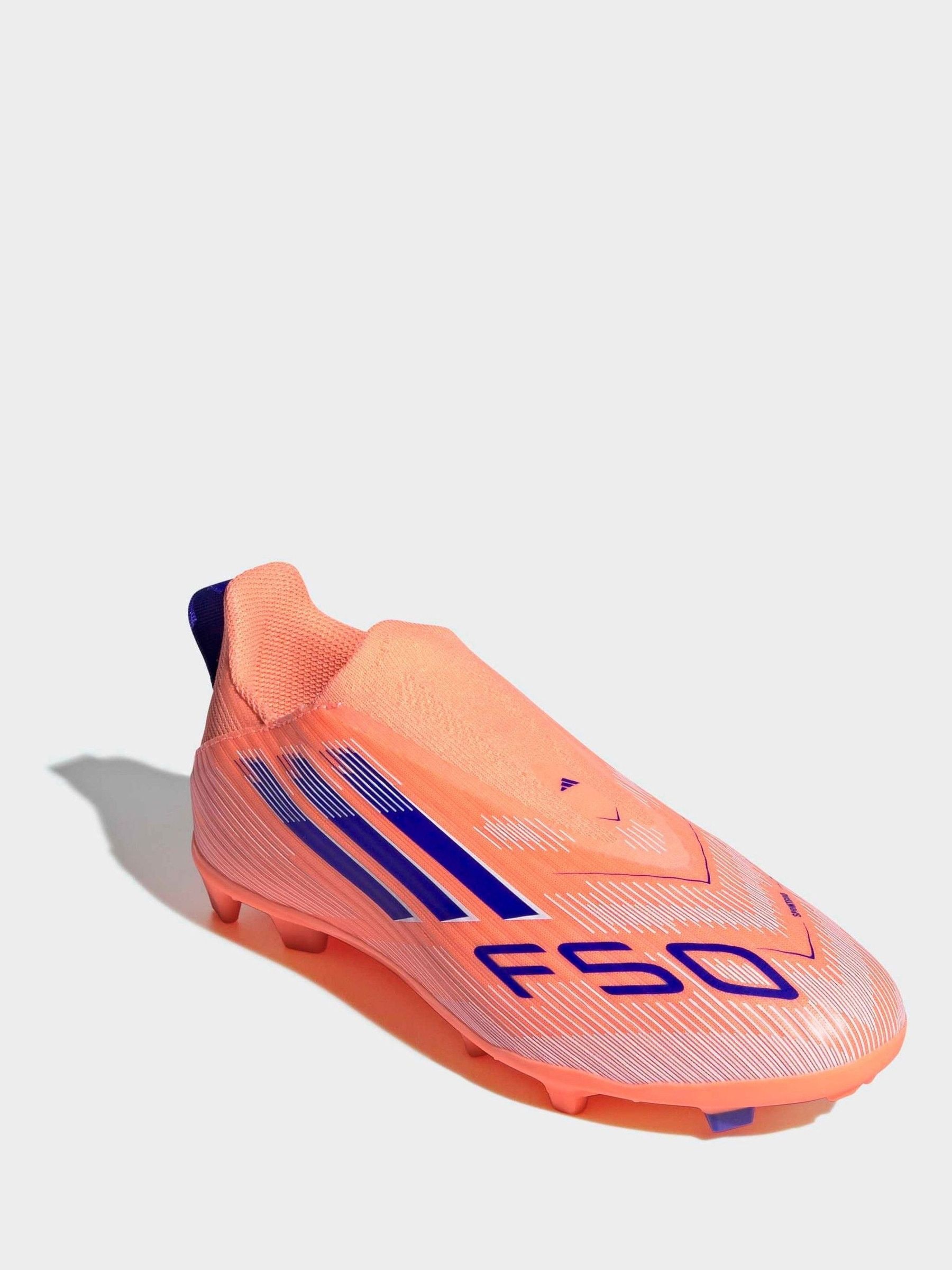 Buy adidas Orange Kids F50 League Laceless Firm/Multi-Ground Boots