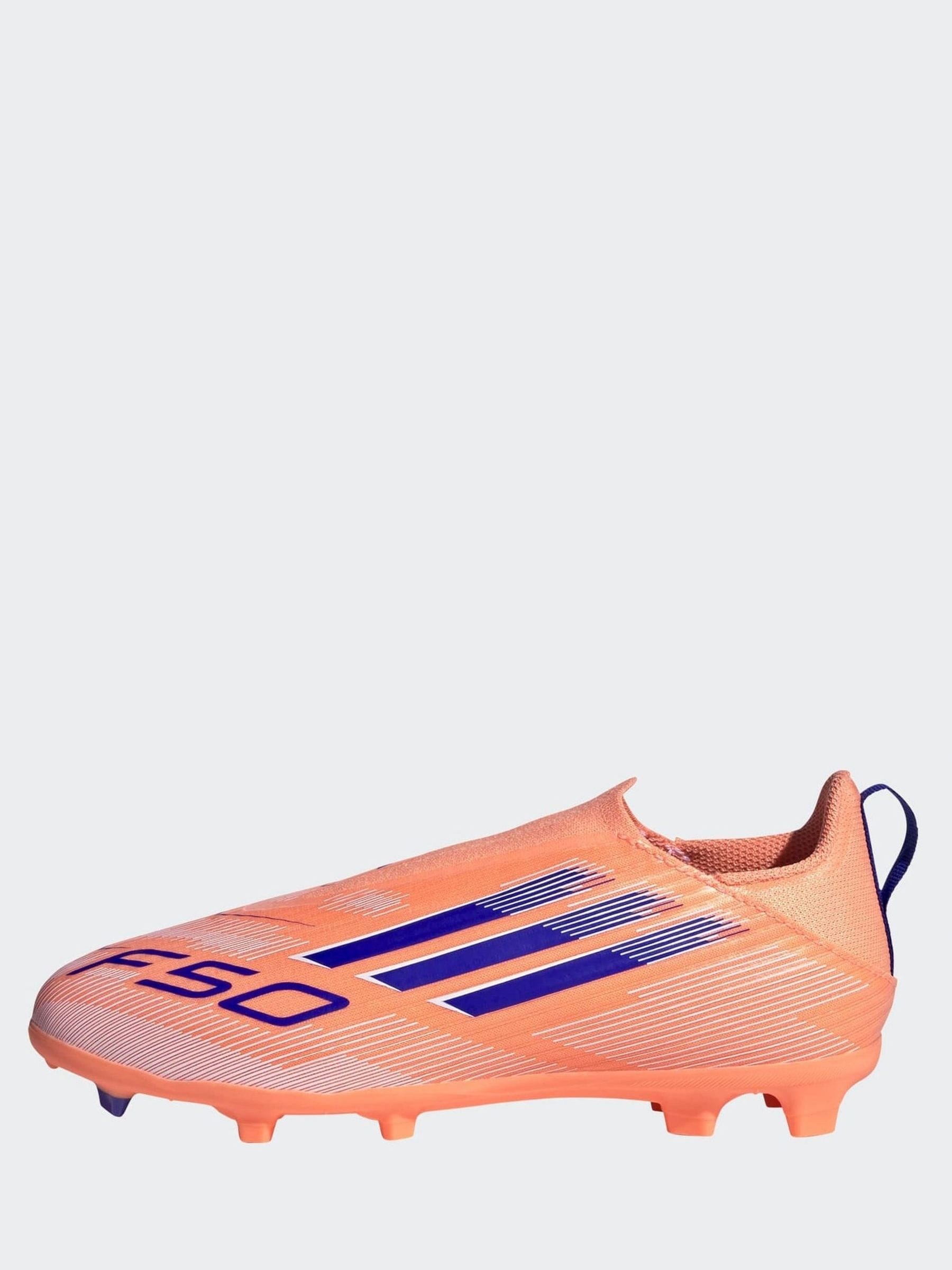 Buy adidas Orange Kids F50 League Laceless Firm/Multi-Ground Boots