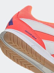 adidas Coral/White Kids Predator Club Indoor Sala Boots - Image 8 of 9