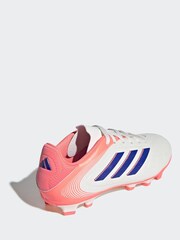 adidas White/Blue Kids Copa Pure 3 Club Firm/Multi-Ground Boots - Image 2 of 9