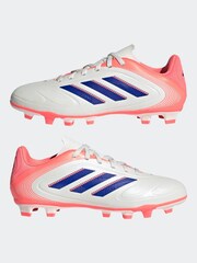 adidas White/Blue Kids Copa Pure 3 Club Firm/Multi-Ground Boots - Image 5 of 9