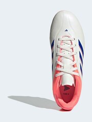 adidas White/Blue Kids Copa Pure 3 Club Firm/Multi-Ground Boots - Image 6 of 9