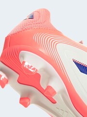 adidas White/Blue Kids Copa Pure 3 Club Firm/Multi-Ground Boots - Image 8 of 9
