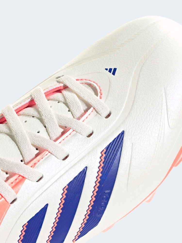 adidas White/Blue Kids Copa Pure 3 Club Firm/Multi-Ground Boots - Image 9 of 9