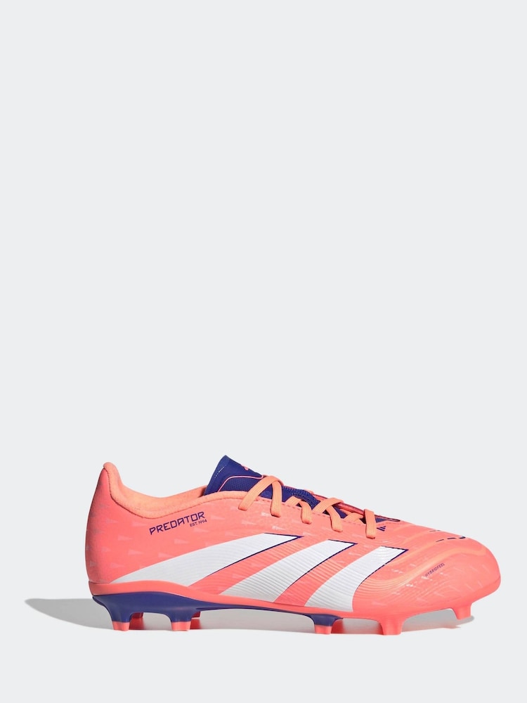 adidas Coral/White Kids Predator League Firm/Multi-Ground Boots - Image 2 of 10 adidas Coral/White Kids Predator League Firm/Multi-Ground Boots - Image 2 of 10