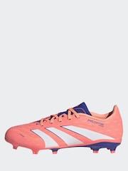 adidas Coral/White Kids Predator League Firm/Multi-Ground Boots - Image 3 of 10
