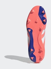 adidas Coral/White Kids Predator League Firm/Multi-Ground Boots - Image 8 of 10