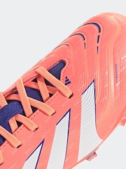 adidas Coral/White Kids Predator League Firm/Multi-Ground Boots - Image 9 of 10