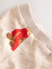 Oatmeal Hamish The Highland Cow Matching Family Christmas Cosy Pet Pyjama T-Shirt - Image 9 of 9