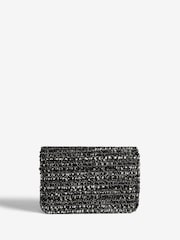 Lipsy Black Boucle Mini Cross-Body Bag - Image 2 of 6