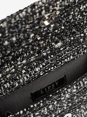Lipsy Black Boucle Mini Cross-Body Bag - Image 4 of 6