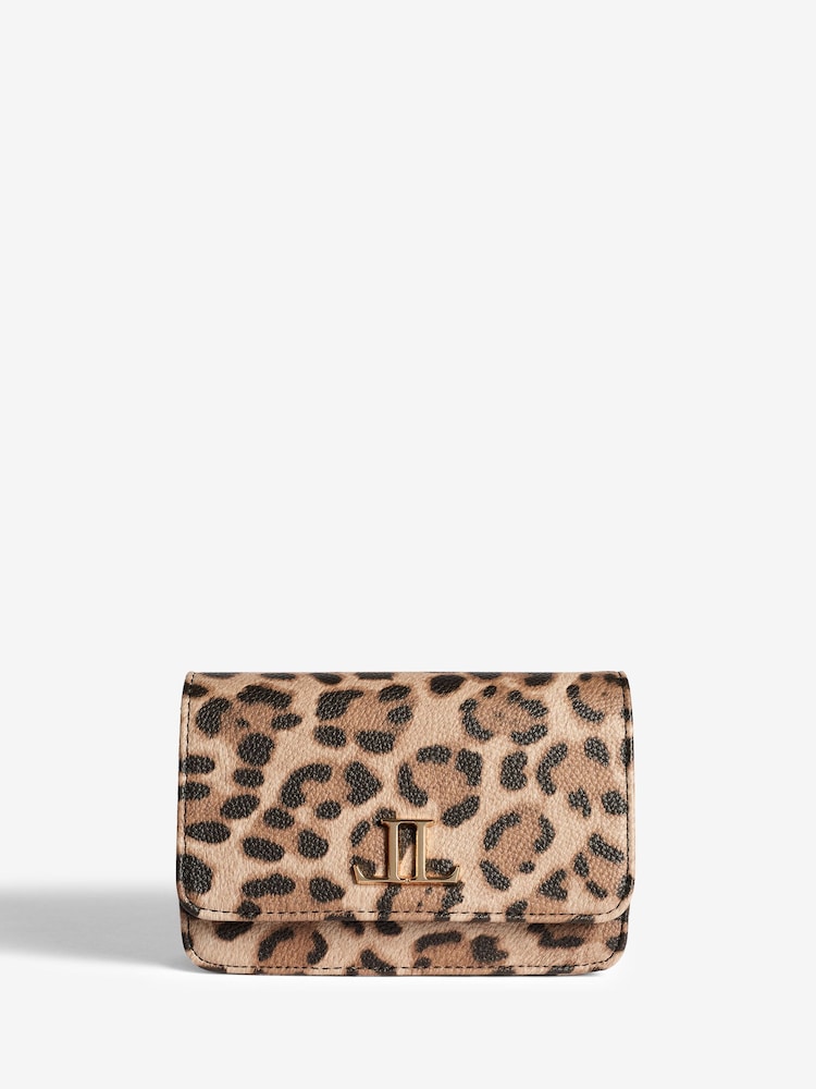 Lipsy Leopard Mini Cross-Body Bag - Image 1 of 5
