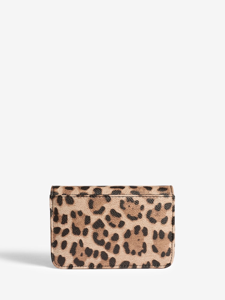 Lipsy Leopard Mini Cross-Body Bag - Image 2 of 5