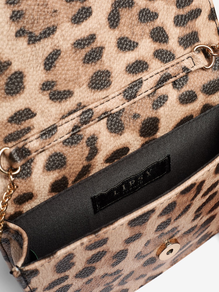Lipsy Leopard Mini Cross-Body Bag - Image 5 of 5
