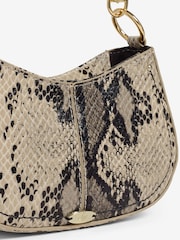 Lipsy Snake Mini Top Handle Bag with Bamboo Style Handle - Image 3 of 4