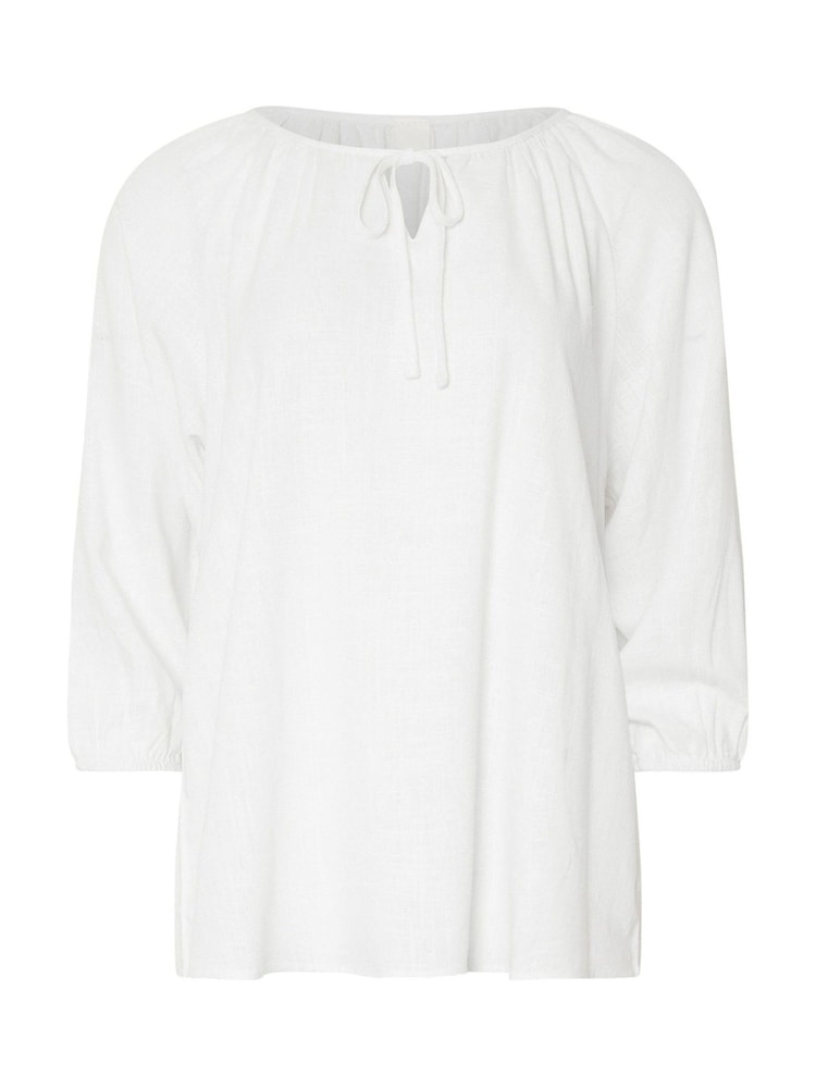 Long Tall Sally White Boho Linen Top - Image 7 of 7