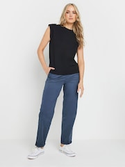 Long Tall Sally Blue Cotton Casual Chino Trousers - Image 1 of 5