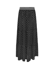 M&Co Black Rayon Dobby Skirt - Image 1 of 1