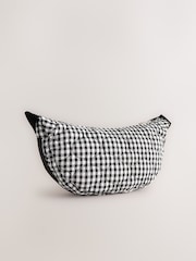 Navy Gingham Quilted Sling Bag - Image 2 of 6