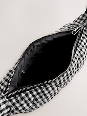 Navy Gingham Quilted Sling Bag - Image 6 of 6