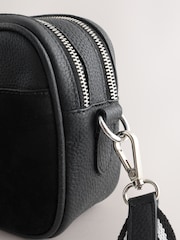 Black Leather Camera Bag - Image 4 of 5
