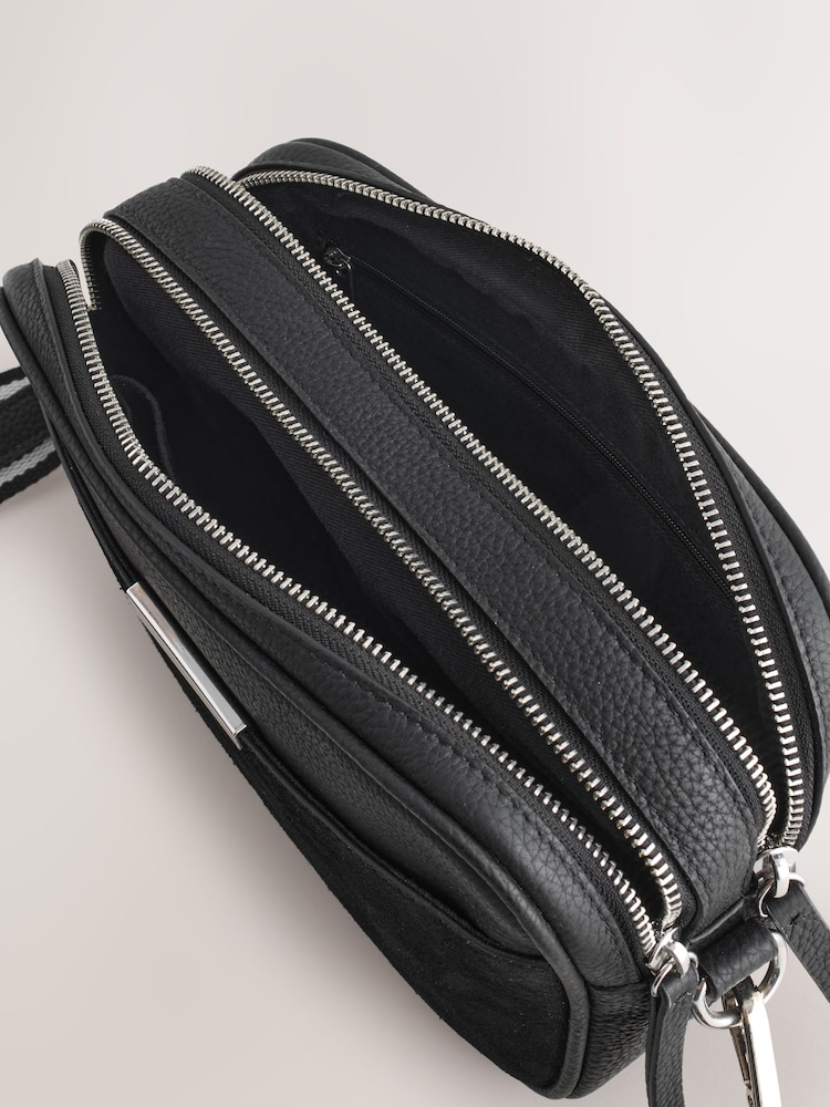 Black Leather Camera Bag - Image 5 of 5