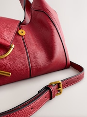 Red Mini Compartment Hand Held Bag - Image 4 of 6