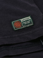 Superdry Blue Vintage Athletic 100% Cotton Polo Shirt - Image 5 of 5