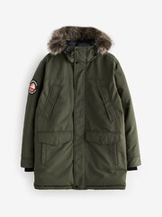 Superdry Green Everest Faux Parka Jacket - Image 1 of 1