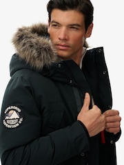 Superdry Green Everest Faux Fur Parka Jacket - Image 3 of 5