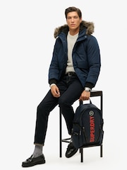 Superdry Blue 100% Cotton Tarp Rucksack - Image 4 of 4
