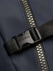 Superdry Navy Blue Tarp Embroidered Double Zip Rucksack - Image 5 of 6