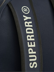Superdry Navy Blue Tarp Embroidered Double Zip Rucksack - Image 6 of 6