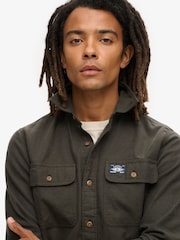 Superdry Chive Green Flannel Workwear Shirt - Image 5 of 6