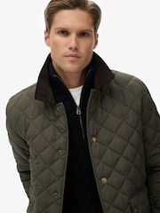 Superdry Green Quilted Estate Coach Jacket - Image 2 of 6