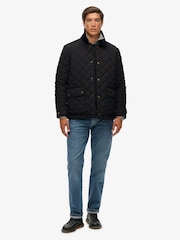 Superdry Black Quilted Estate Coach Jacket - Image 4 of 7