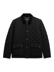 Superdry Black Quilted Estate Coach Jacket - Image 5 of 7
